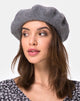 Image of Wool Beret in Grey