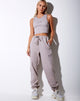Image of Basta Jogger in Mushroom with LA Embro