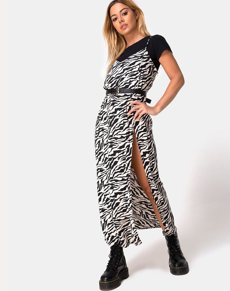 Batis Maxi Dress in 90's Zebra – motelrocks-com-us