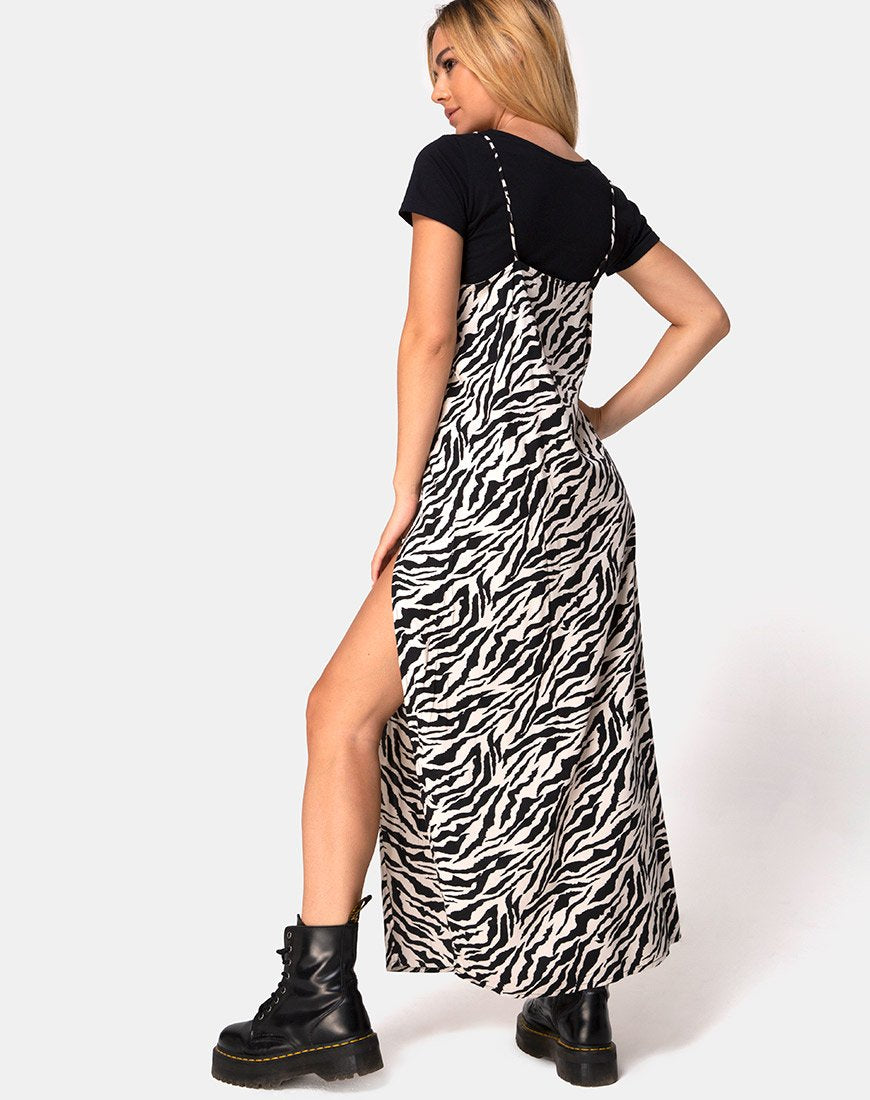 Batis Maxi Dress in 90's Zebra – motelrocks-com-us