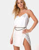 Image of Batista Dress in Satin Ivory
