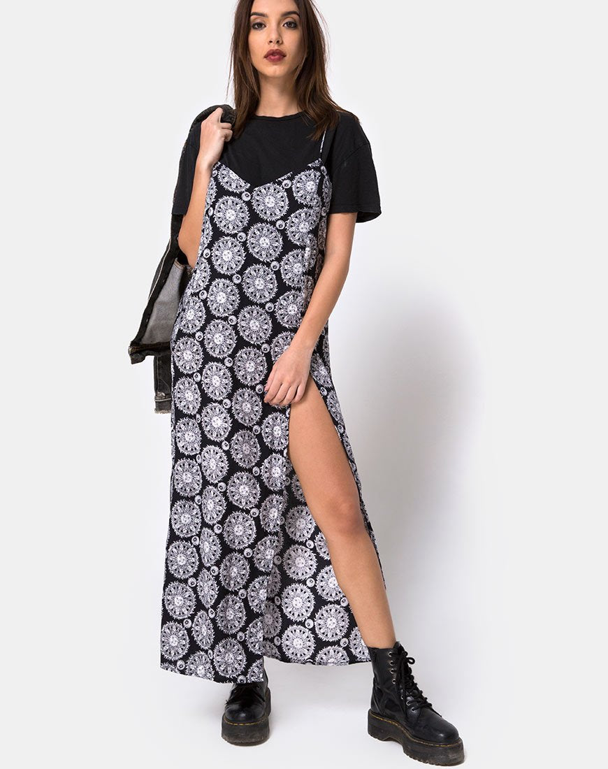black satin cross over halterneck maxi dress Sloane | Black Matte Satin Halter-Neck Maxi Dress With Cape