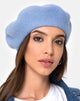 Image of Wool Beret in Blue