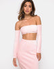 Image of Bobby Midi Skirt in Fluffy Knit Candy