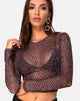 Image of Bonnie Crop Top in Rar Leopard Mesh