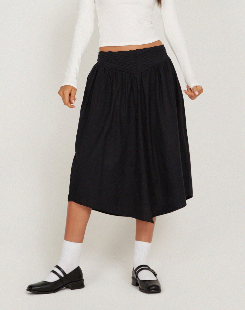 Black midi skirt online india hotsell