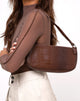 Image of Gigi Shoulder Bag in Croc Chocolate