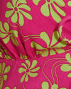 90s Beachy Floral Hot Pink