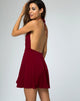 Image of Caltry Skater Dress in Burgundy