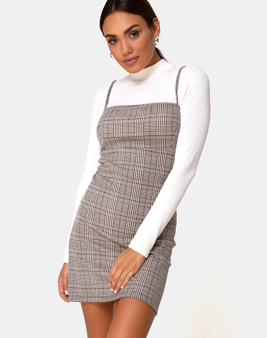 Cecile Dress in Check Grey Cecile Dress in Check Grey