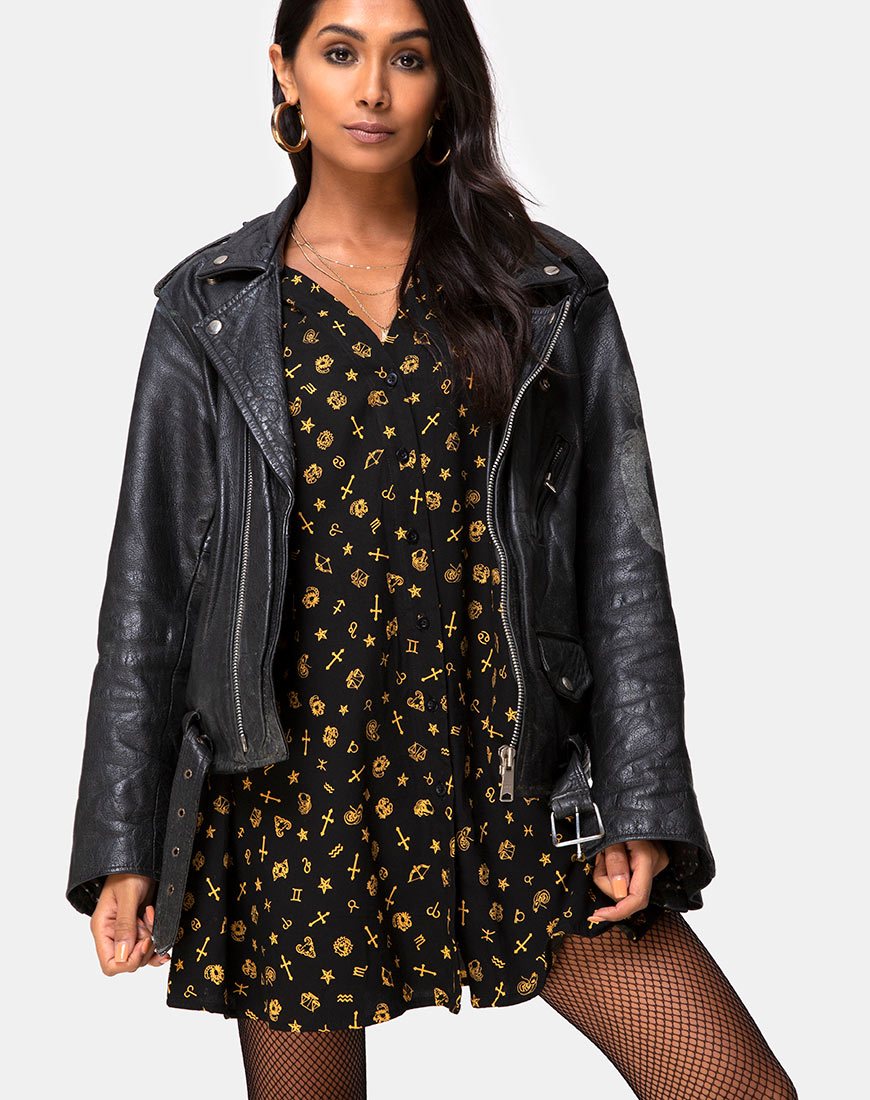 Black Astro Mini Dress | Crosena motelrocks-com-us Black Astro Mini Dress | Crosena motelrocks-com-us