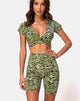 Image of Cycle Short in Zebra Fluro Green