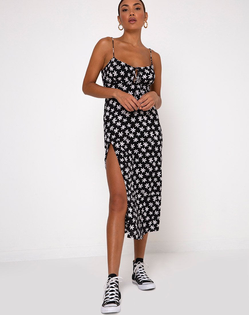 90's Daisy Black White Midi Dress | Cypress motelrocks-com-us 90's Daisy Black White Midi Dress | Cypress motelrocks-com-us