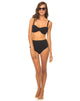 Image of Daisy High Waisted Bikini Bottom in Black