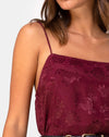 Satin Rose Burgundy