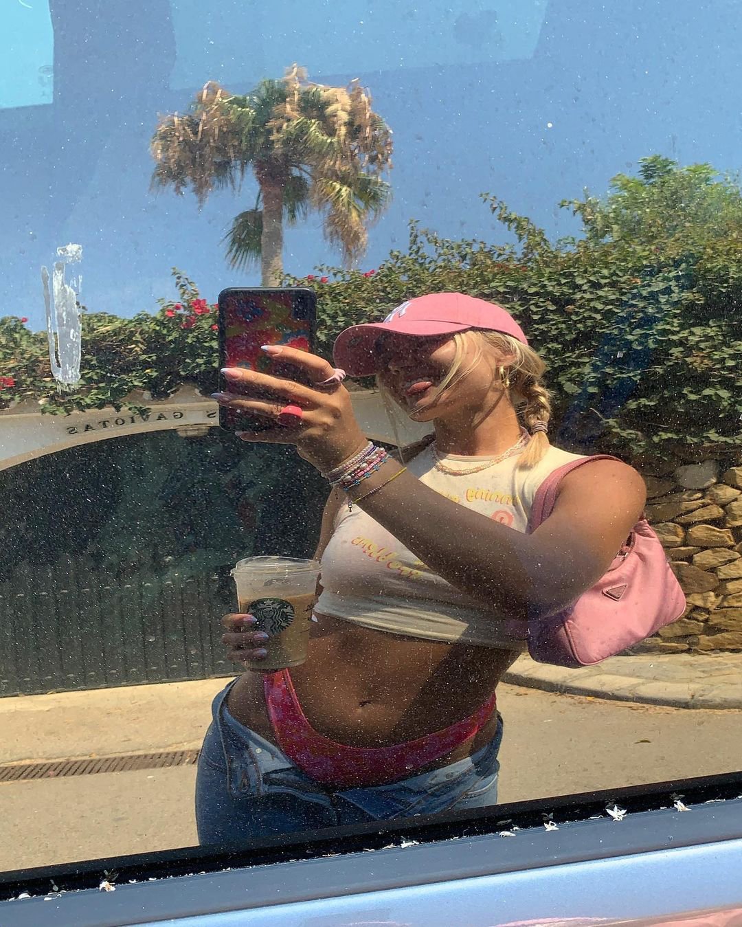 Image of Motel X Barbara Kristoffersen Gimon Crop Top in Buttercream Running Away