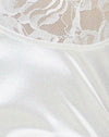 Satin White With Lace