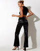 Image of Desta Trouser in Satin Black Fantasia Diamante