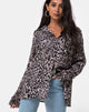 Image of Disam Shirt in Leopard Grey