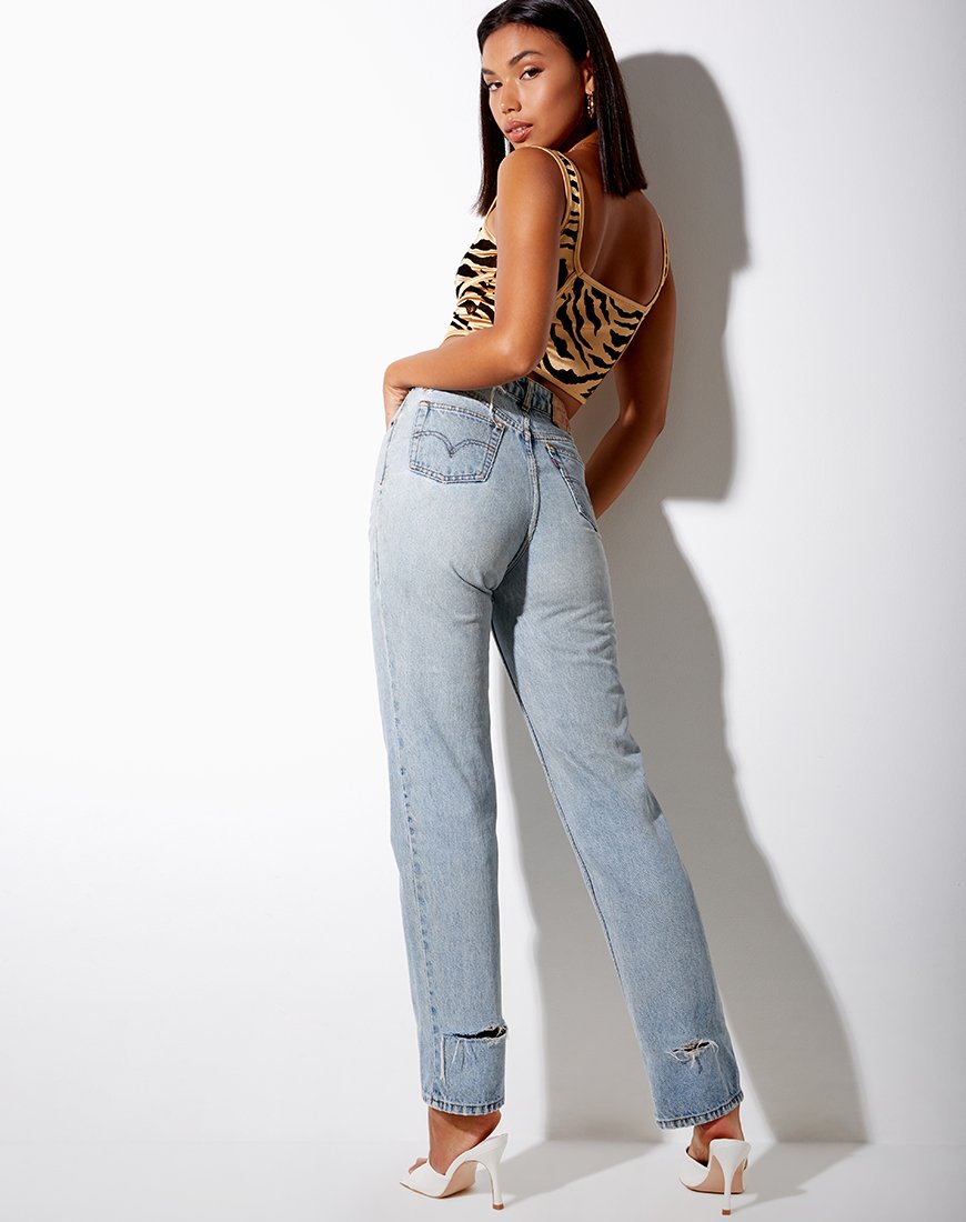 Image of Elci Corset Top in Tiger Gold