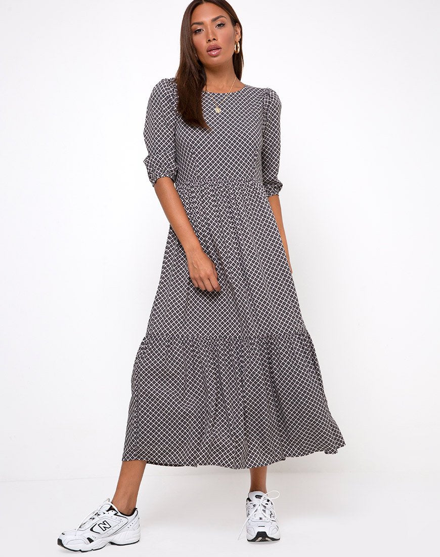 Image of Ellery Maxi Dress in Check it Out Black