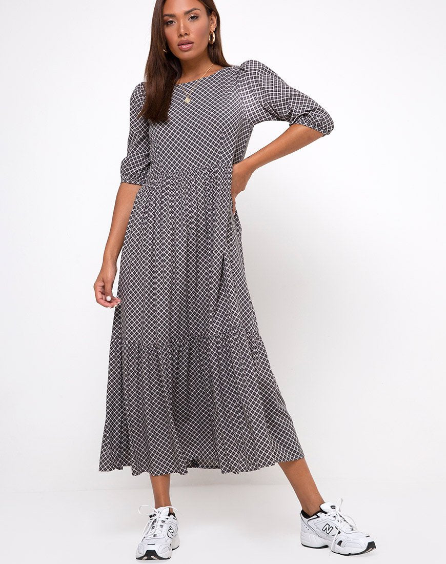 Image of Ellery Maxi Dress in Check it Out Black