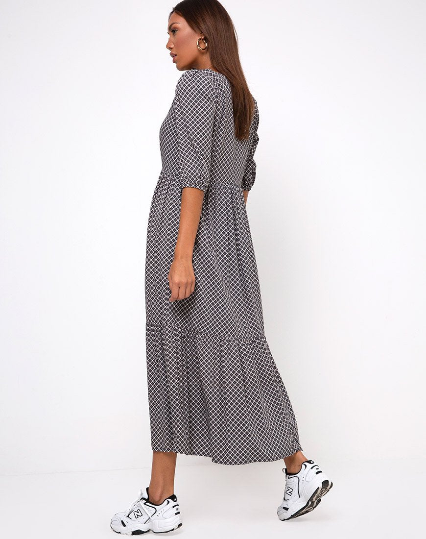 Image of Ellery Maxi Dress in Check it Out Black