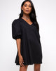 Image of Elna Babydoll Dress in Black