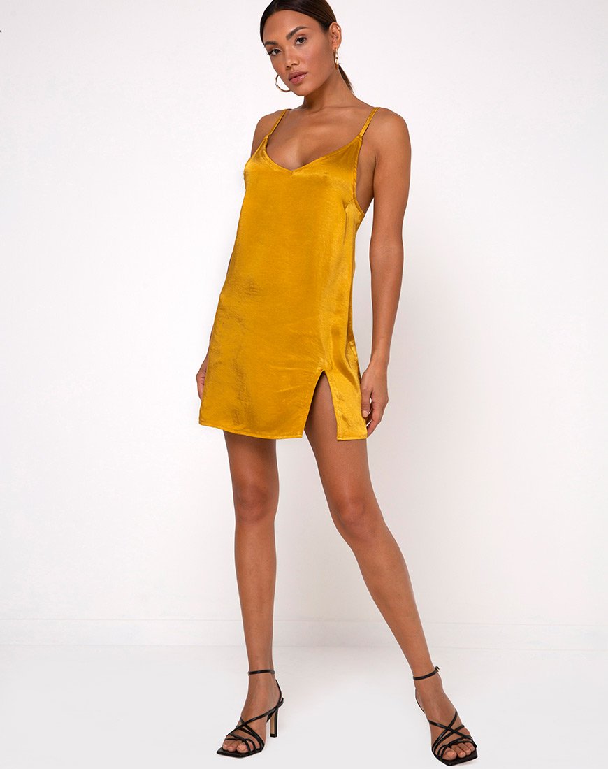 motel rocks satin mini dress Mini Satin Black Slip dress
