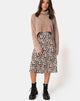 Image of Evie Cropped Sweatshirt in Chenille Tan