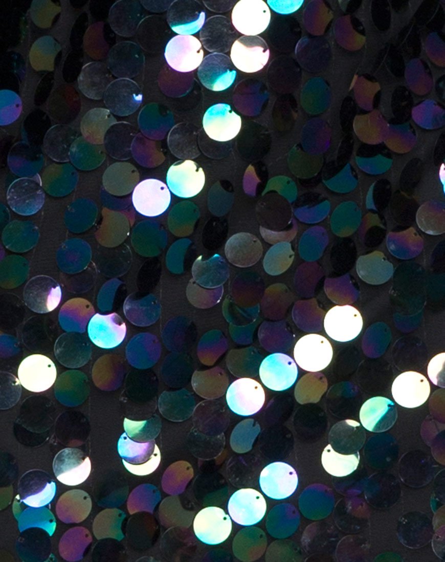 Image of Finn Slip Dress in Black Opal Sequin