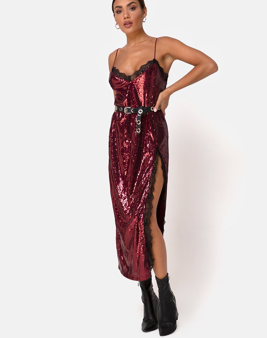 Burgundy Sequin Floor Length Dress | Fitilia motelrocks-com-us Burgundy Sequin Floor Length Dress | Fitilia motelrocks-com-us