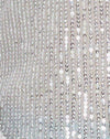 Drape Silver Sequin