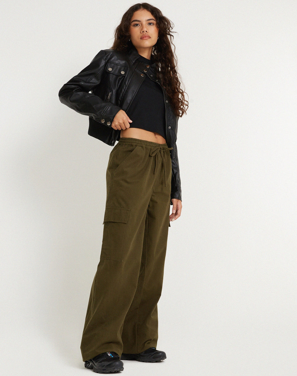 【PORTERNA】Turus Cargo Flare Lounge Pants Your Best Shot Cargo Flare Pant - Pink | Fashion Nova
