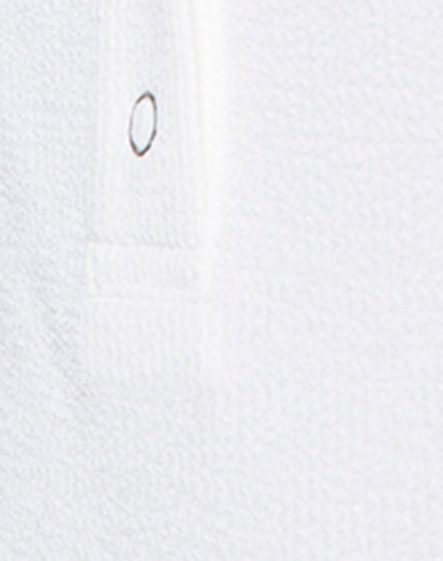 Image of Giselle Bodice in Baby Rib Ivory