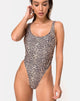 Image of Goddess Swimsuit in Rar Leopard
