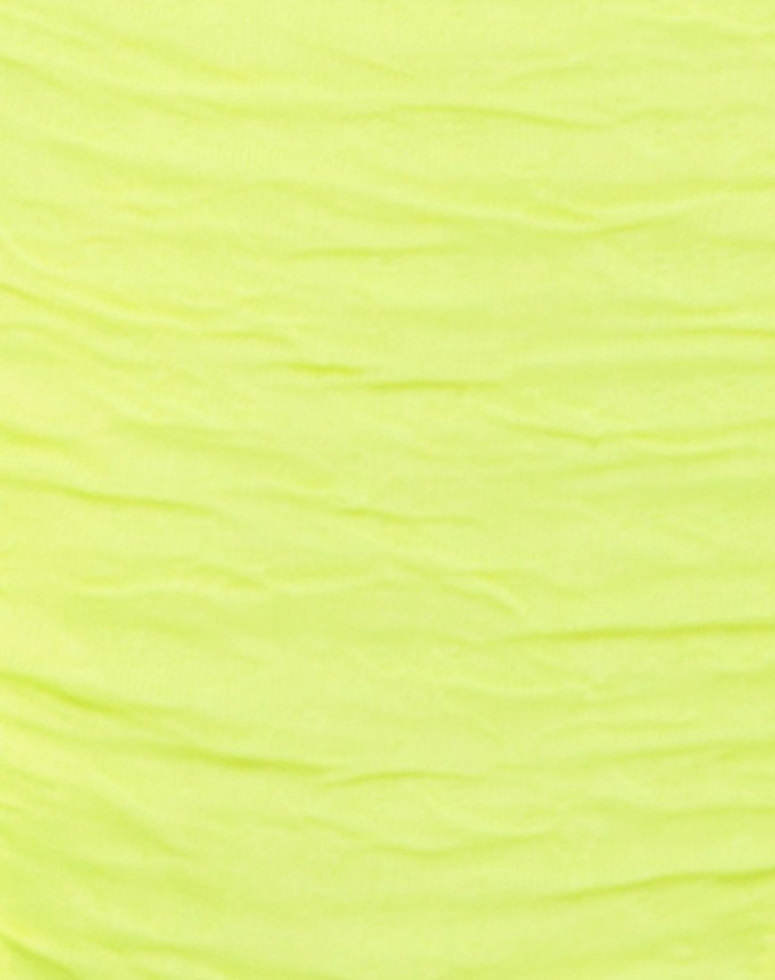 Image of Goddess Swimsuit in 80s Crinkle Sour Lime