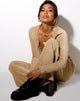 Image of Obeli Trouser in Velvet Rib Tan