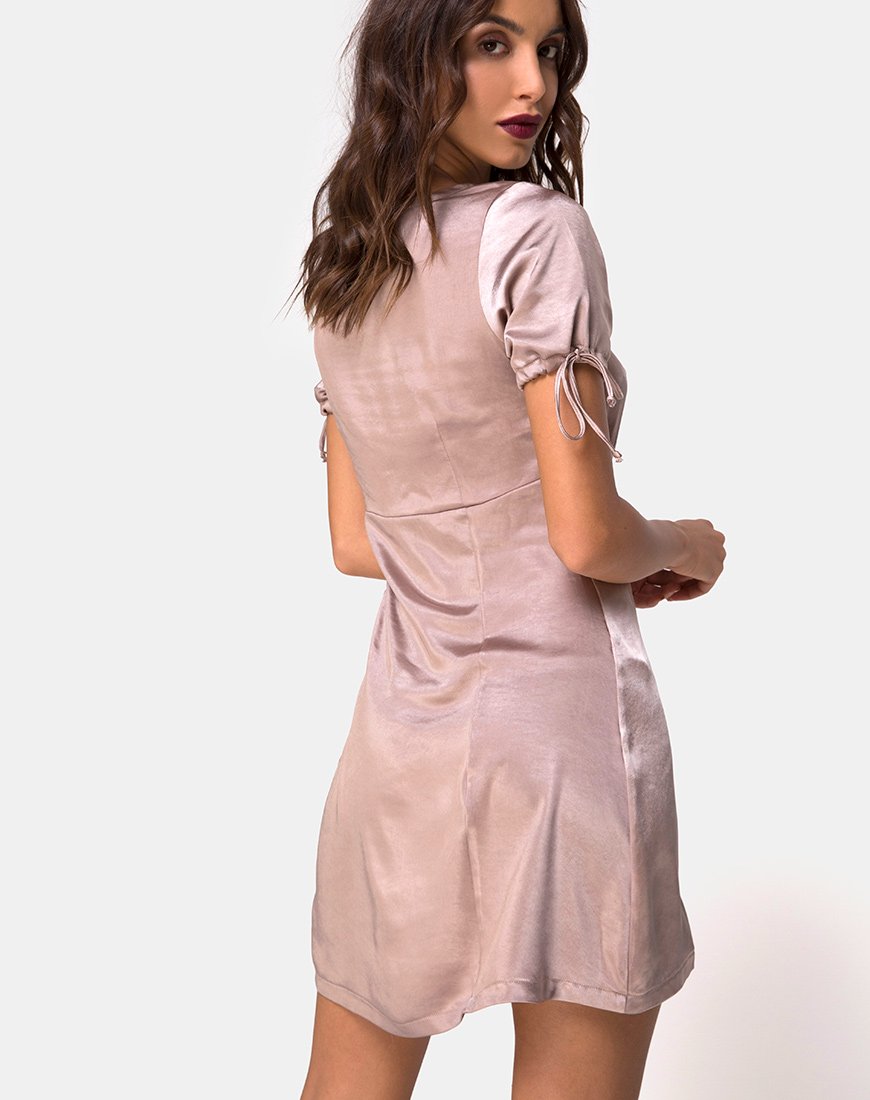 mink satin dress Modest Mink Satin Dress 45661V