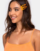 Image of Neon Hair Clip Set in Orange