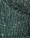 Drape Sequin Forest Green