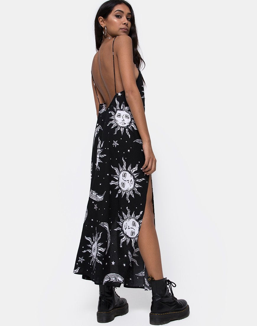 chinese dress ladies Hayden Long Sleeve Plunge Maxi Dress - Wine