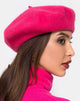 Image of Wool Beret in Pink