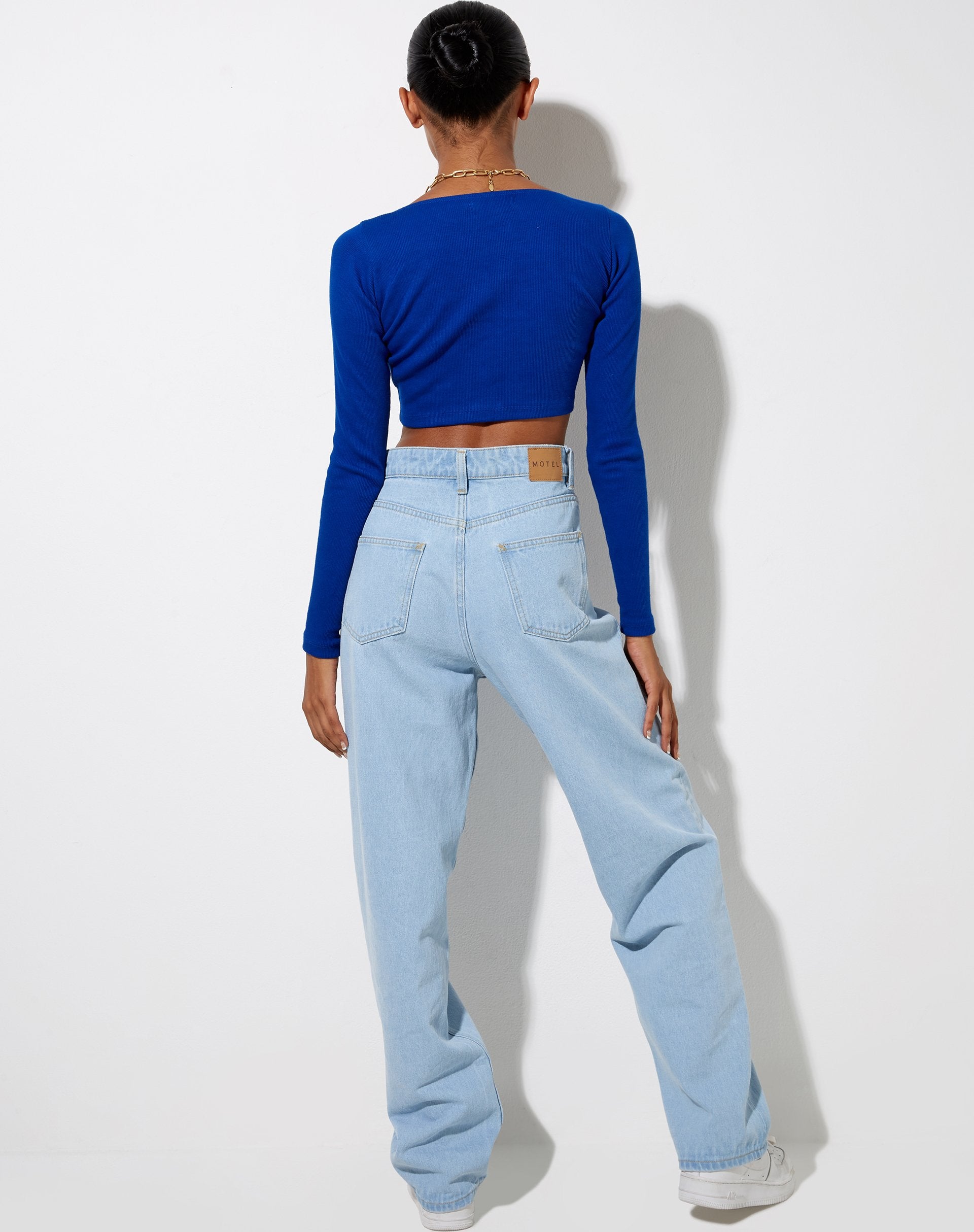 Image of Ineke Crop Top in Cobalt