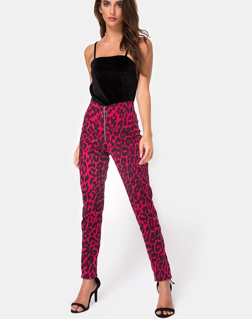 Image of Jolim Trouser in Oversize Jaguar Red