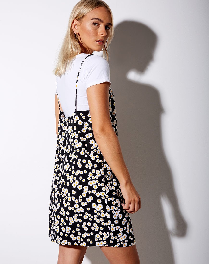 katya white mini dress Katya Dress in Mini Daisy Black