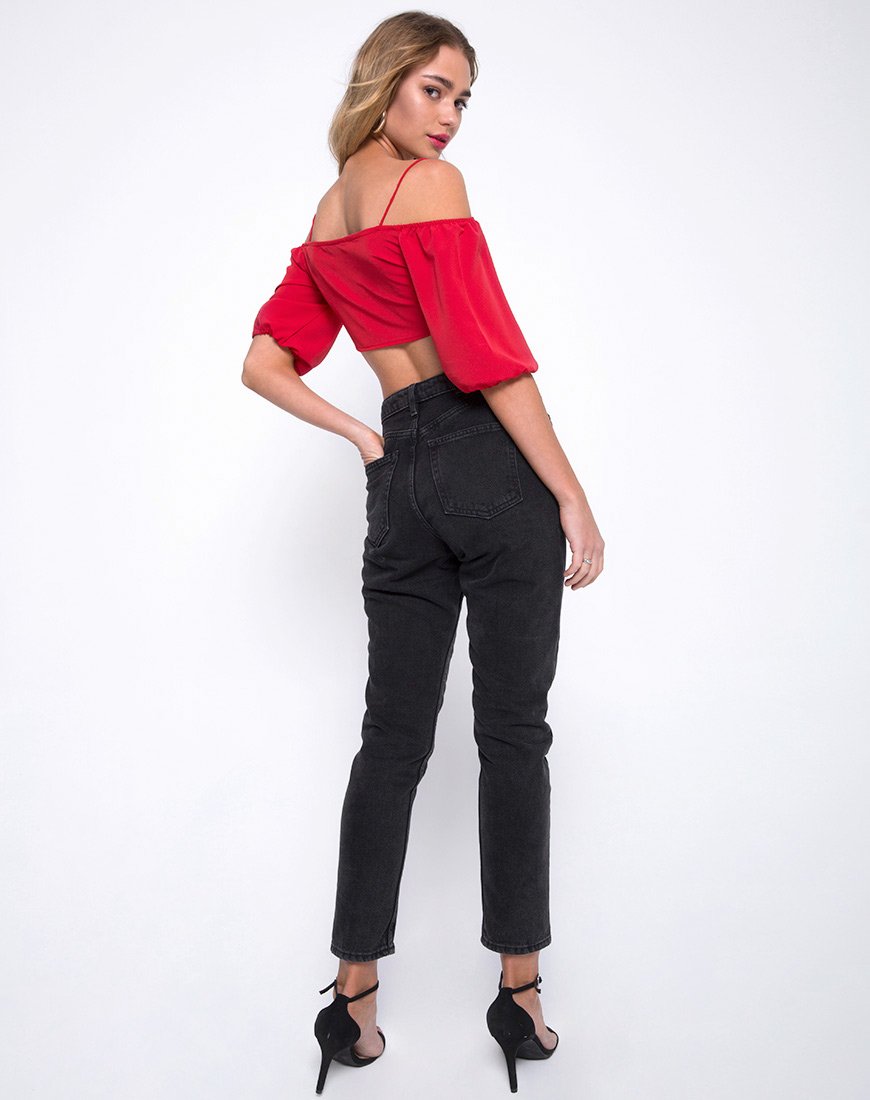Image of Kavon Crop Top in Red