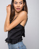Image of Kelay Cami Top in Satin Black