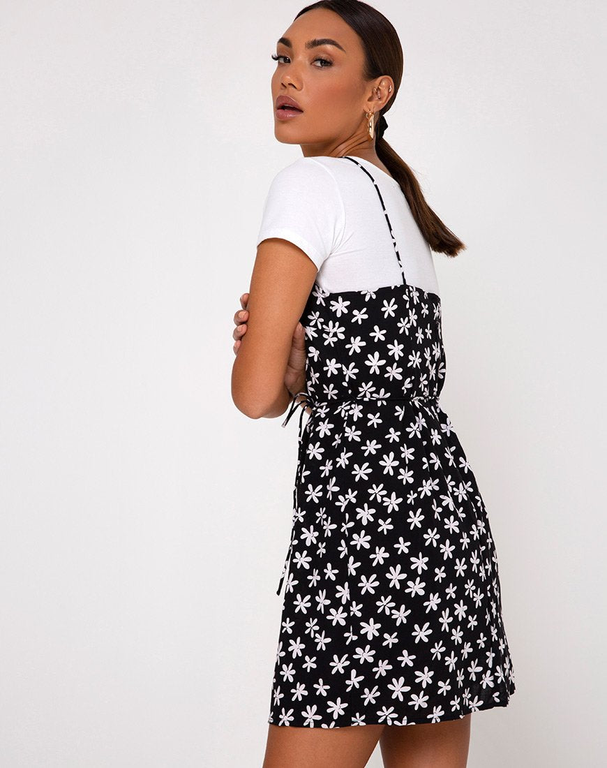 90's Daisy Black White Floral Slip Dress | Kinley motelrocks-com-us 90's Daisy Black White Floral Slip Dress | Kinley motelrocks-com-us