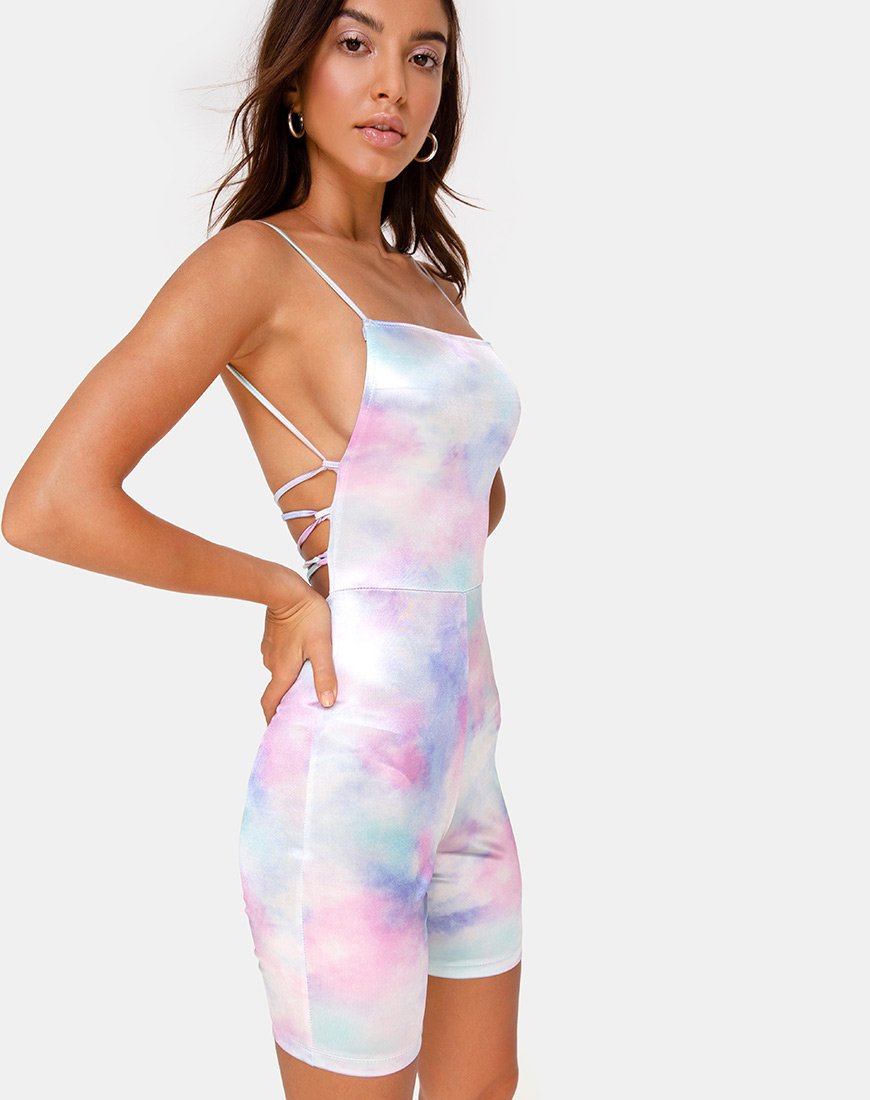 pastel tie dye bodycon dress Final Sale Plus Size Tie Bodycon Dress in Pastel Tie Dye